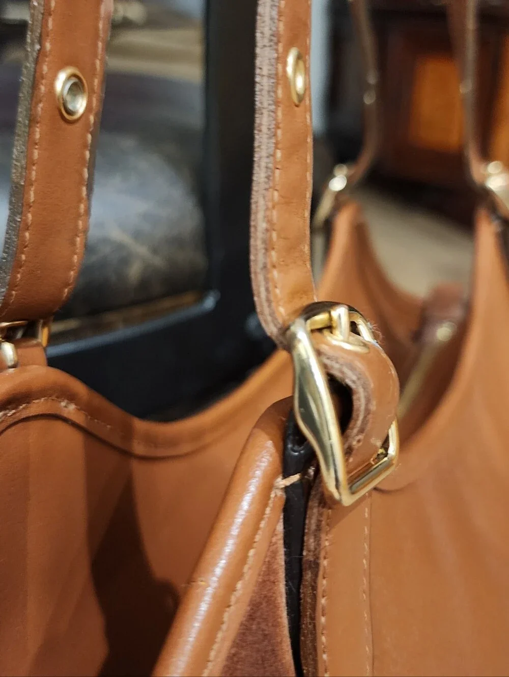 Coach Brown Leather & Suede Shoulder Bag